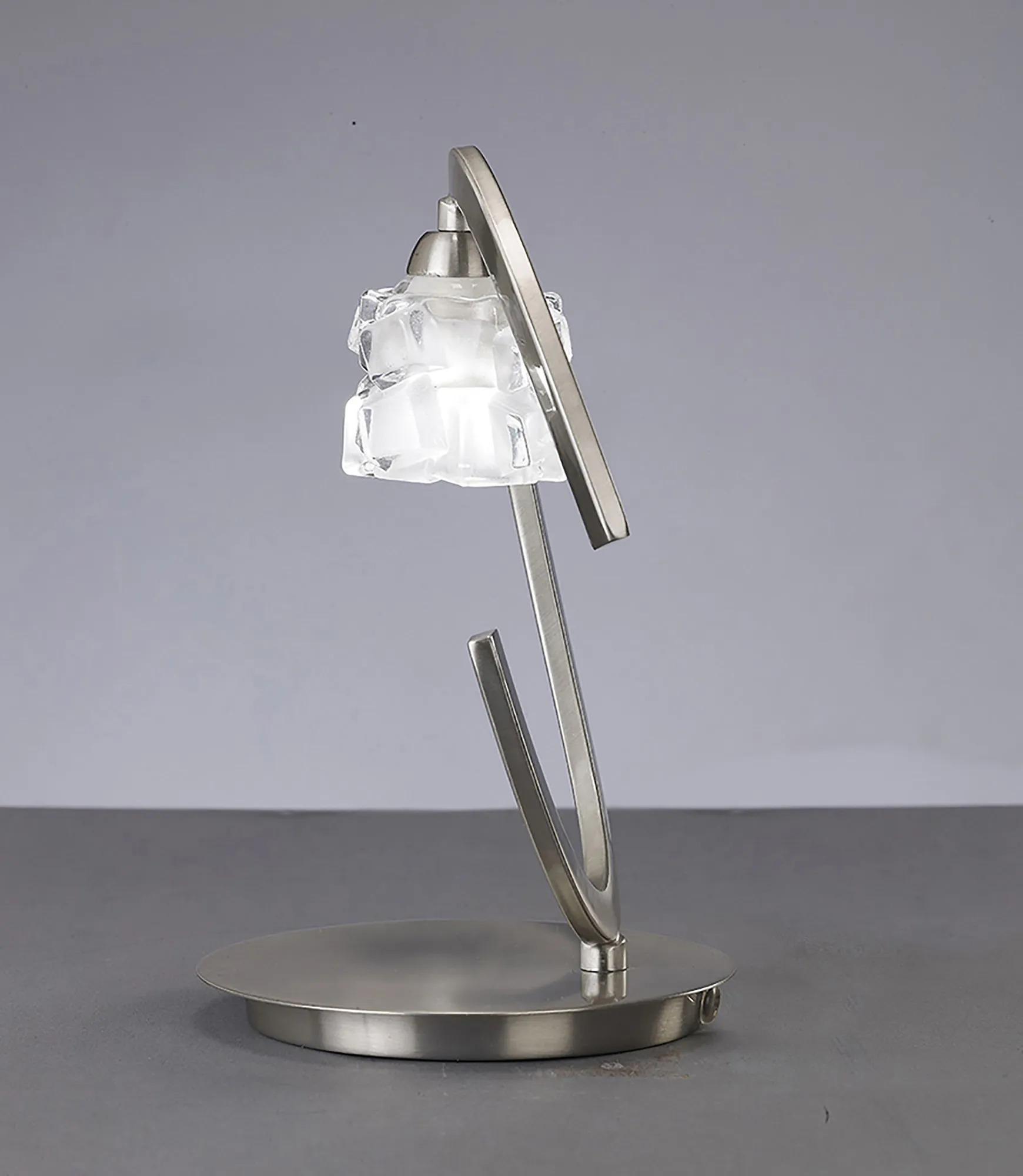 Ice Satin Nickel Table Lamps Mantra Armed Table Lamps Ice Satin Nickel Table Lamps Mantra Armed Table Lamps